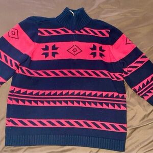 Festive Plaid Holiday Chunky Knit Women’s Sweater